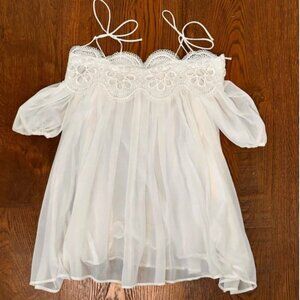 Marlow- Girl's Lace Blouse